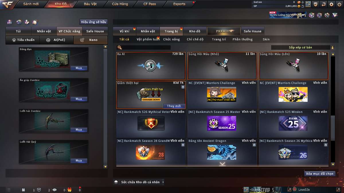 shop acc cf uy tin gia re